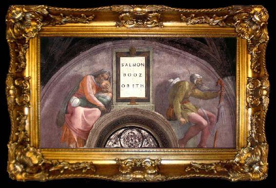 framed  Michelangelo Buonarroti Salmon - Boaz - Obed, ta009-2